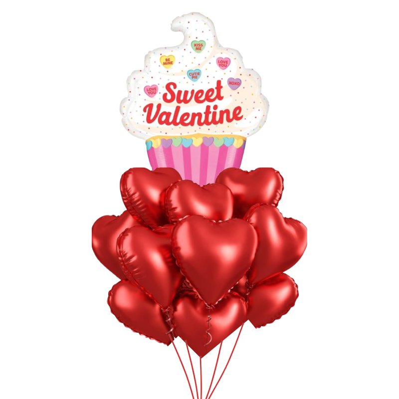 Big Sweet Valentine Cupcake Bouquet