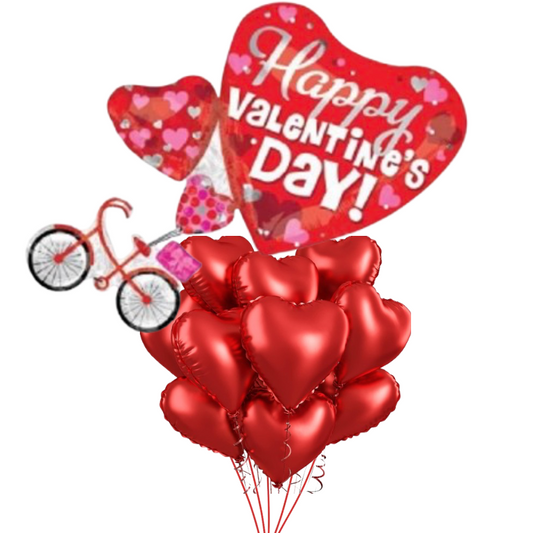 Happy Valentines Day Bike Bouquet