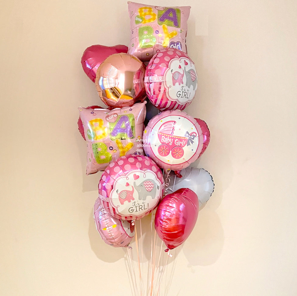 New Baby Girl Bouquet – amysballoon.com