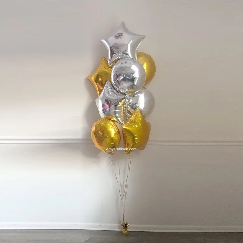 Custom All Foil Balloons Floor Bouquet