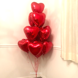 Custom All Foil Balloons Floor Bouquet